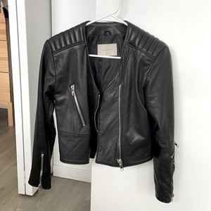 Deadwood leather jacket - moto biker